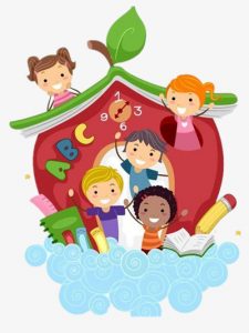 子供の勉強を一緒に行う。